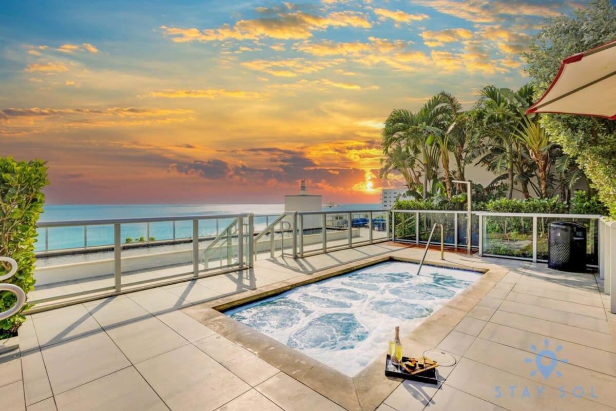 Best Stay - Rooftop Pool & Hot Tub - Hollywood Beach Kültér fotó